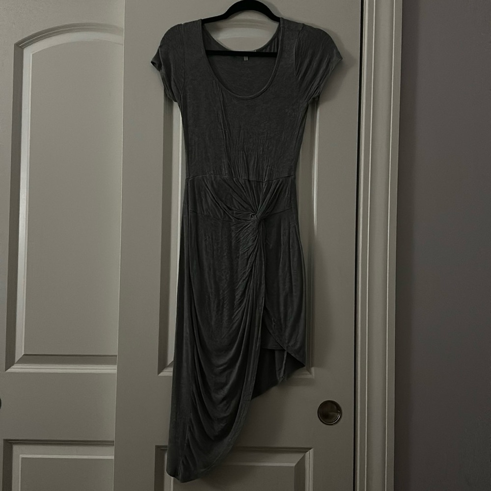 S Grey Bodycon Maxi Dress